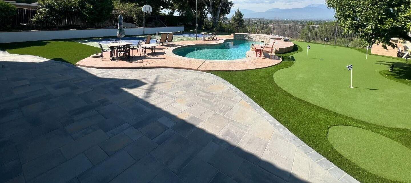 Paved Walkway and Steps, Inland Empire Artificial Grass & Pavers